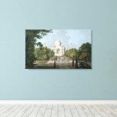 Der Taj Mahal, Agra, aus dem Garten Leinwanddruck (Insitu (Holzboden))