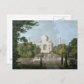 Der Taj Mahal, Agra, aus dem Garten Postkarte (Vorne/Hinten)