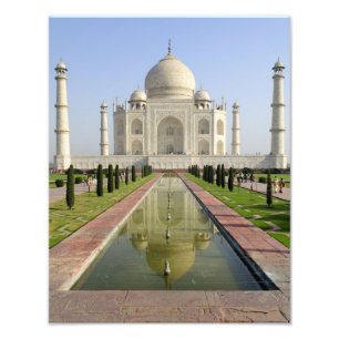 Der Taj Mahal, Agra, Uttar Pradesh, Indien, Fotodruck