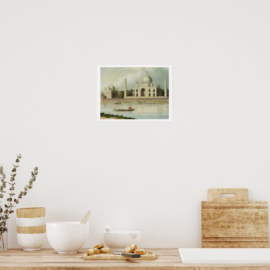 Der Taj Mahal, Grab des Kaisers Shah Jehan und Poster (Küche)