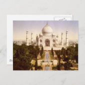 Der Taj Mahal in Agra Indien Postkarte (Vorne/Hinten)