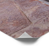 Der Taj Mahal spiegelt sich perfekt in der Stille Poster (Ecke)