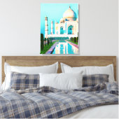 Der Taj Mahal unter einem Morgenhimmel Leinwanddruck (Insitu (Schlafzimmer))