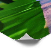 Der Taj Mahal unter einem Morgenhimmel Poster (Ecke)