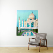 Der Taj Mahal unter einem Morgenhimmel Wandteppich (Beispiel)
