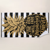 Der Tan wird verschwinden, aber die Erinnerungen w Strandtuch (Vorderseite)