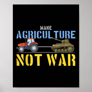 Der Tank der Zugmaschine macht Landwirtschaft nich Poster