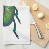 Der Tansienkäfer Geschirrtuch (Viertel Falte)