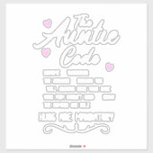 Der Tante-Code Aufkleber (Blatt)