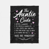 Der Tante-Code Fleecedecke (Vorderseite)