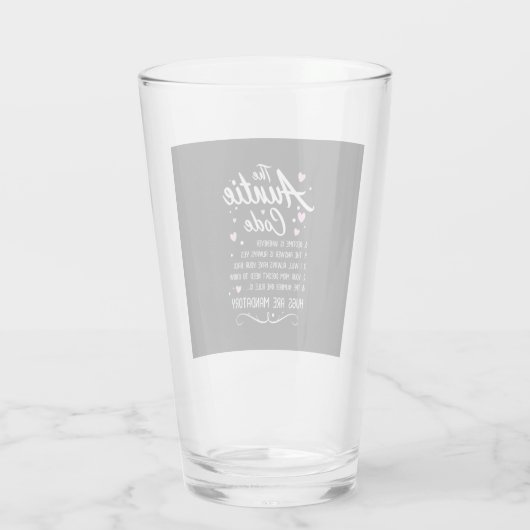 Der Tante-Code Glas (Rückseite)