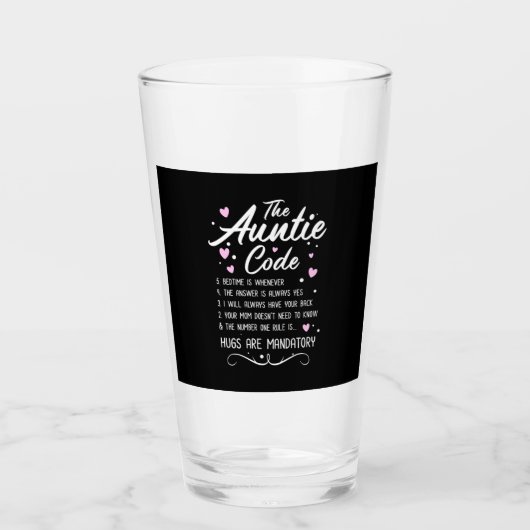 Der Tante-Code Glas (Vorderseite)