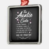 Der Tante-Code Ornament Aus Metall (Links)