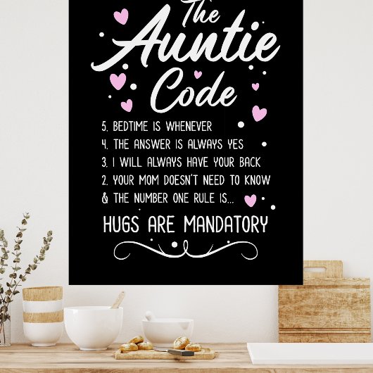 Der Tante-Code Poster (Küche)