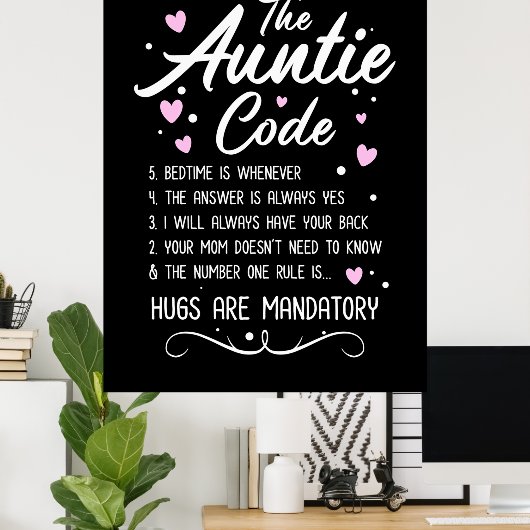 Der Tante-Code Poster (Heimbüro)