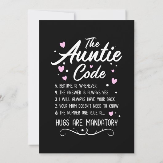 Der Tante-Code Save The Date (Vorderseite)