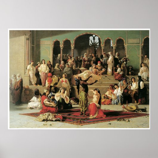 Der Tanz der Biene im Harem, 1863 Poster (Vorne)