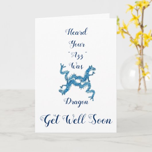 Der Tanz der blauen Drachen wird gut Karte (Gelbe Blume)