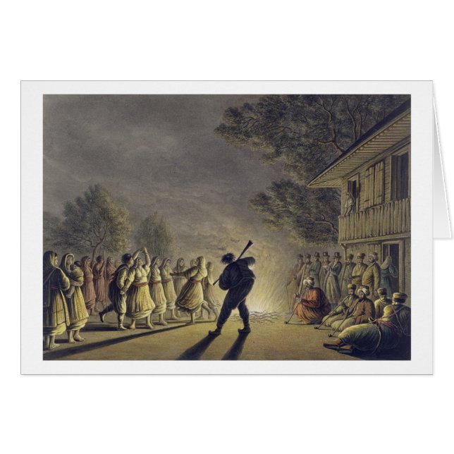 Der Tanz der bulgarischen Bauern, Kneipe. durch (Vorderseite (Horizontal))
