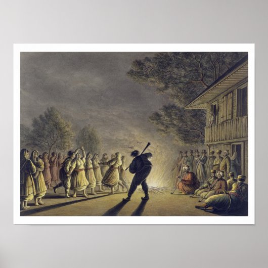Der Tanz der bulgarischen Bauern, Pub von Willi Poster (Vorne)