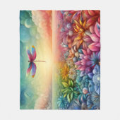 Der Tanz der Dragonfly Fleecedecke (Vorderseite)