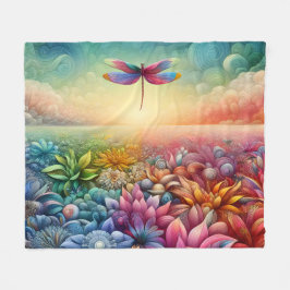 Der Tanz der Dragonfly Fleecedecke