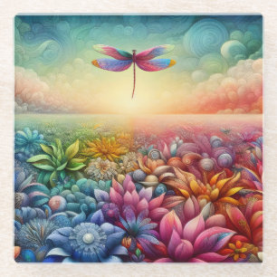 Der Tanz der Dragonfly Glasuntersetzer