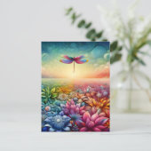 Der Tanz der Dragonfly Postkarte (Stehend Vorderseite)