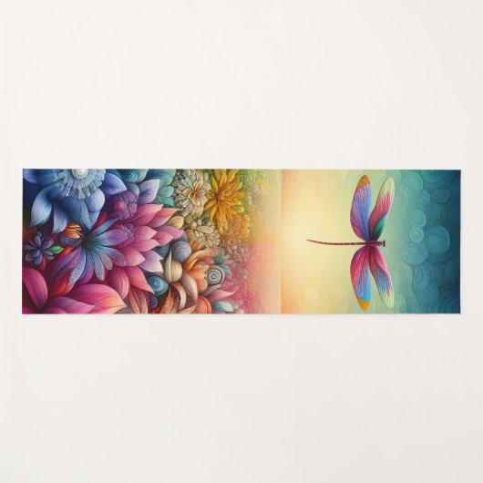 Der Tanz der Dragonfly Yogamatte (Vorderseite (Horizontal))