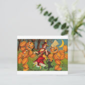 Der Tanz der Hexe Postkarte (Stehend Vorderseite)