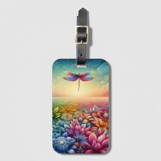 Der Tanz der Libelle - Gepäckanhänger (Vorderseite Vertikal)