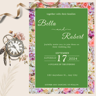 Der Tanz der Lila und weißen Rosen Einladung