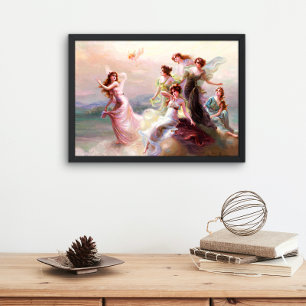 Der Tanz der Nymphen Édouard Bisson Fantasy Poster