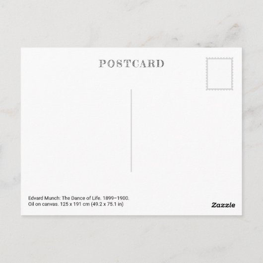 Der Tanz des Lebens | Edvard Munch | Postkarte (Rückseite)