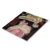 Der Tanz des Rouges: Detail von einem elegan Fliese (Seite)