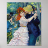 Der Tanz in Bougival von Pierre-Auguste Renoir Poster (Vorne)