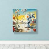 Der Tanz von Blume und Hailstones Leinwanddruck (Insitu (Holzboden))