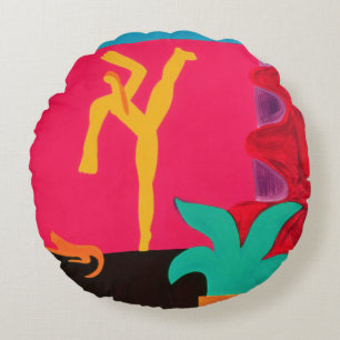 Der Tanz von Hoffnung 1996 Rundes Kissen