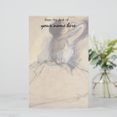 Der Tänzer durch Edgar entgasen, Vintage Briefpapier (Stehend Vorderseite)