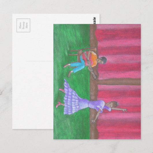 Der Tänzer Postkarte (Vorne/Hinten)