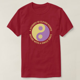Der Tao des Pickleball Lustiges Yin Yang Pickleb T-Shirt