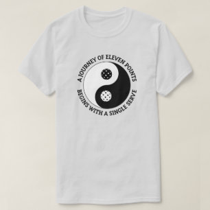 Der Tao des Pickleball Lustiges Yin Yang Pickleb T-Shirt