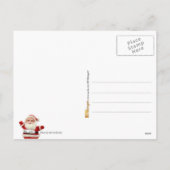 Der Tasse-Shot des Weihnachtsmanns Feiertagspostkarte (Rückseite)