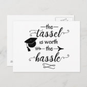 Der Tassel ist den Aufwand wert Postkarte (Vorne/Hinten)