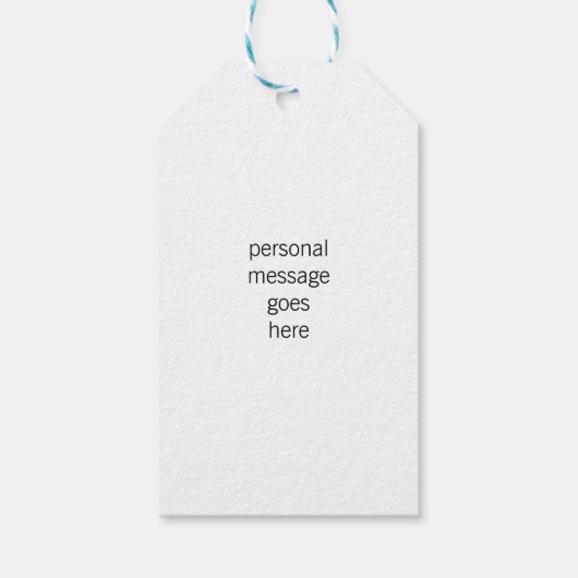 Der Tassel ist den problematischen Abschluss wert Geschenkanhänger (Rückseite)