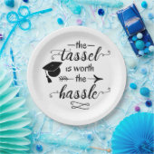 Der Tassel ist den problematischen Abschluss wert Pappteller (Party)