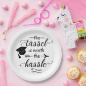 Der Tassel ist den problematischen Abschluss wert Pappteller (Party)