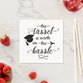 Der Tassel ist den problematischen Abschluss wert Serviette (Beispiel)