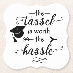 Der Tassel ist den problematischen Abschluss wert Untersetzer