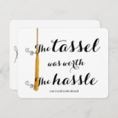 Der Tassel war den Hass wert. Ankündigung (Vorne/Hinten)